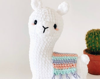 Layla the Llama Crochet PDF PATTERN - Llama crochet pattern, crochet animal, crochet plushies, crochet amigurumi, Alpaca crochet, llama gift