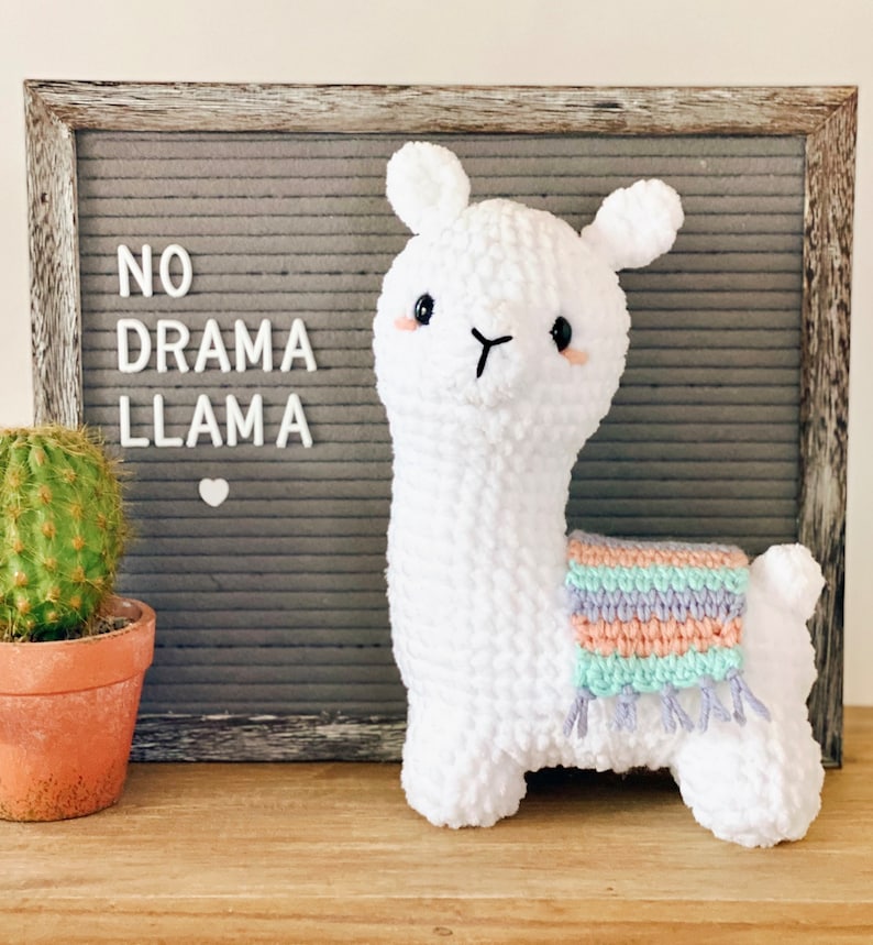 Layla the Llama Crochet PDF PATTERN Llama crochet pattern, crochet animal, crochet plushies, crochet amigurumi, Alpaca crochet, llama gift image 3