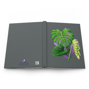Monstera Watercolor Hardcover Journal, Tropical Plant Notebook - Etsy