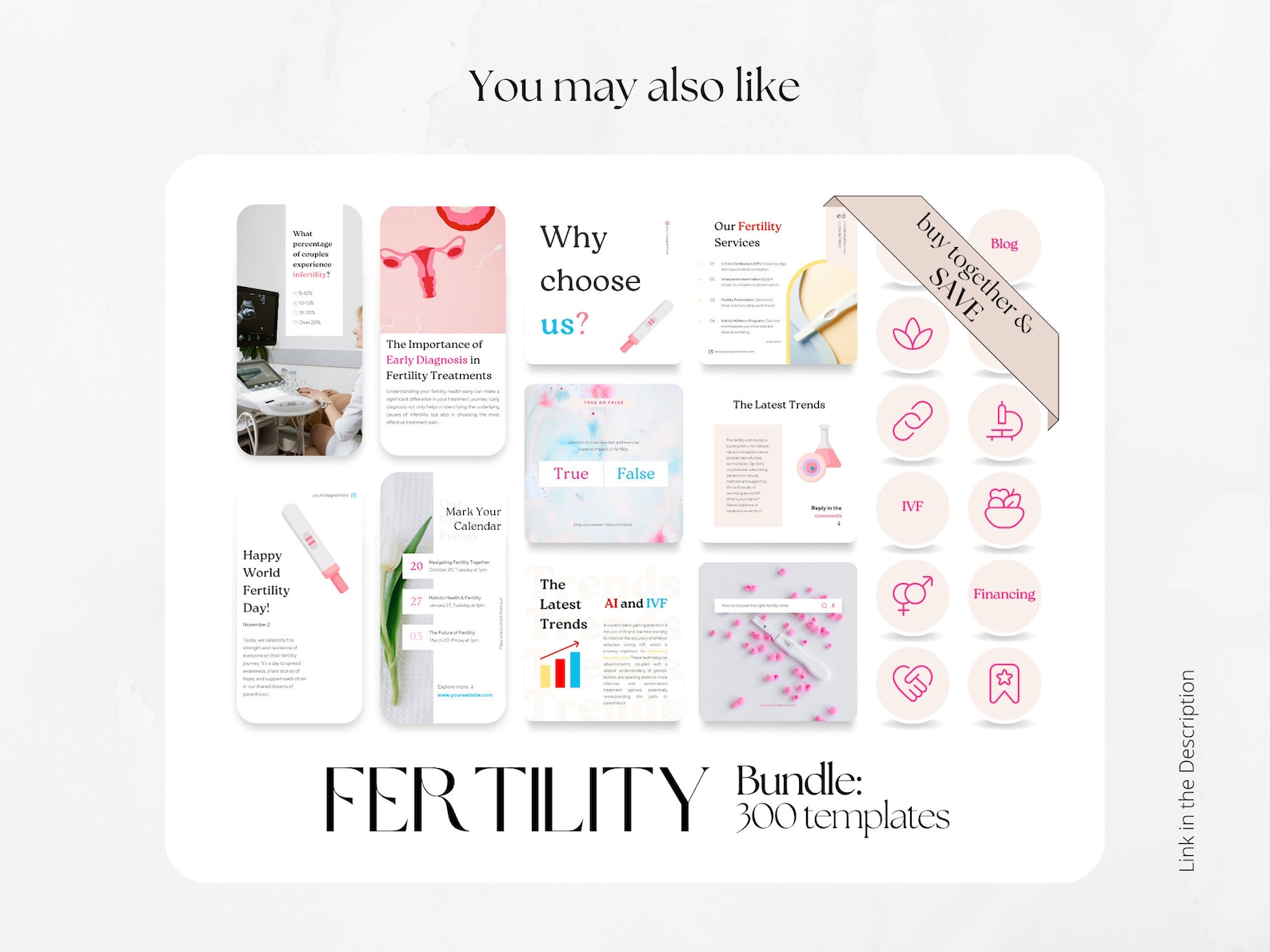100 Fertility Instagram Story Highlight Cover Templates | Birth Clinic ...
