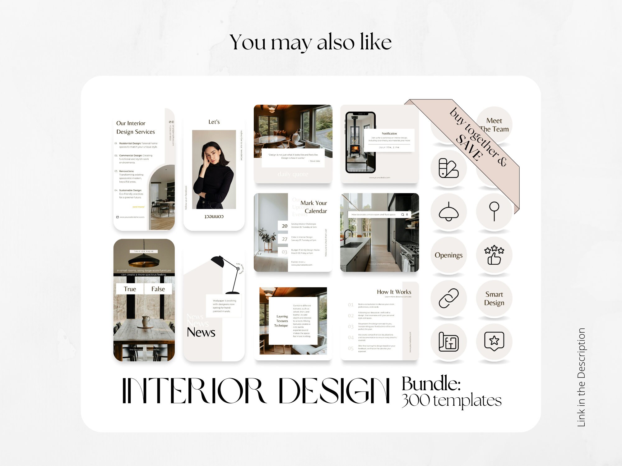 100 Interior Design Social Media Post Templates | Property Staging ...