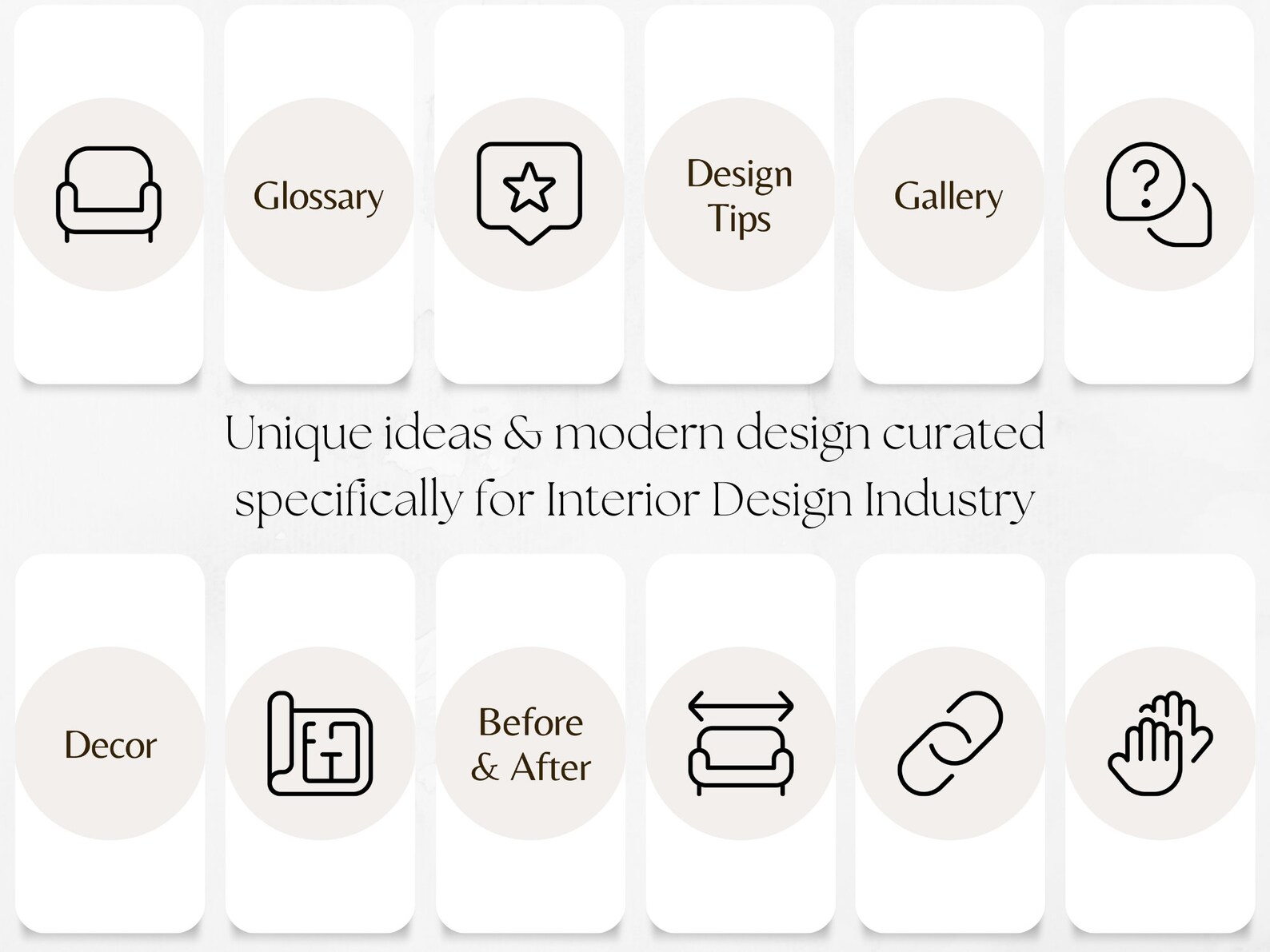 100 Interior Design Story Highlight Covers Template | Staging Business ...