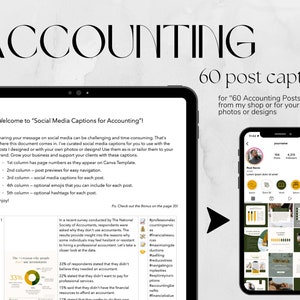 60 Accounting Post Captions: Social Media Content Ideas (PDF Download)