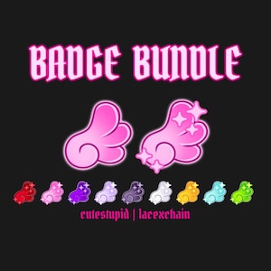 Angel Wing Pack | Twitch Sub Badges, Bits, Channel Points