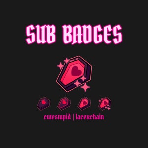 Vampire Coffin Sub Badges | Red