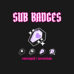 Vampire Coffin Sub Badges | White