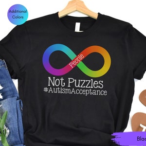 Autism Shirt, Autism Awareness Shirt, Autism Acceptance T-Shirt, Rainbow Infinity Symbol, Autistic Shirt, Autism Teacher, SPED