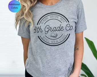 4th Grade Co Shirt, Retro Fourth Grade Teacher Shirt, 4th Grade Teacher Shirt, Back to School Shirt, 4th Grade Team Shirt, Fourth Grade Team