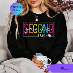 Second Grade Teacher Sweatshirt, 2nd Grade Teacher Sweatshirt, Back to School Crewneck, Team Second Grade Crewneck, 2nd Grade Team Crewneck