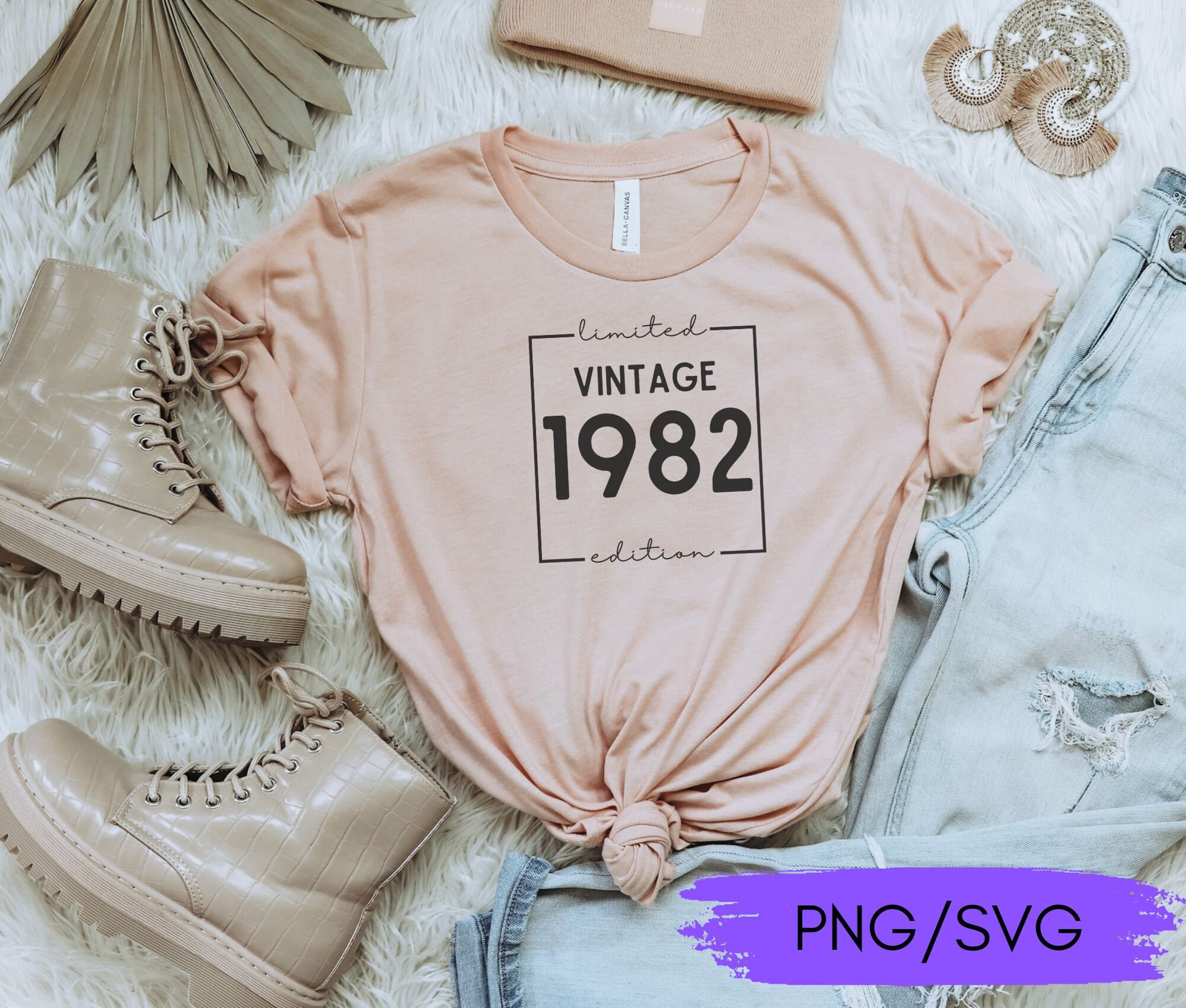 Vintage 1982 SVG, 1982 Limited Edition SVG, 40th Birthday Svg, 40th Svg ...