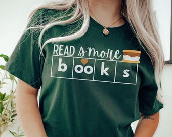 Chemise Read S'More Books, Chemise pour soirée d'alphabétisation, Chemise pour professeur de lecture, Chemise science de la lecture, Chemise interventionniste, Chemise camping