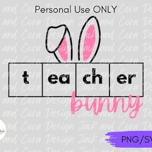 Teacher Bunny SVG, Easter Reading Teacher svg, Spring Reading Interventionist svg, Science of Reading svg, Reading Team png svg, Cut file