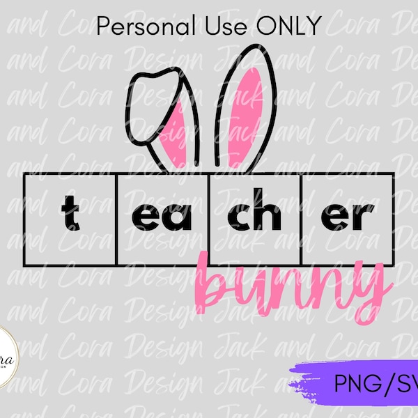 Teacher Bunny SVG, Easter Reading Teacher svg, Spring Reading Interventionist svg, Science of Reading svg, Reading Team png svg, Cut file