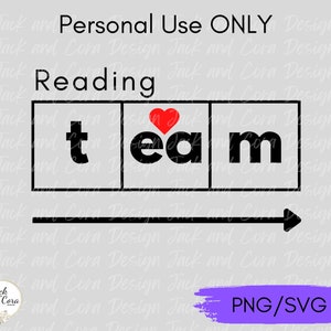 Reading Team SVG, Reading Interventionist svg, Reading Interventionist Team png, Science of Reading svg, Reading svg for Teachers