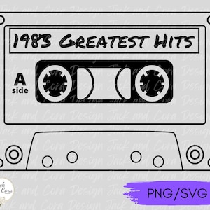 1983 Cassete SVG, 40º aniversário svg, 40º svg, 1983 Class Reunion SVG, 40º arquivo cortado, 1983 svg para camisa, 40º aniversário svg