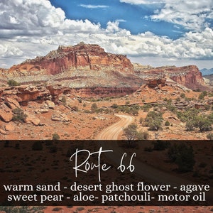 Route 66 | Warm Sand, Desert Ghost Flower, Agave, Sweet Pear, Aloe, Patchouli, Motor Oil | Disney Inspired Perfume