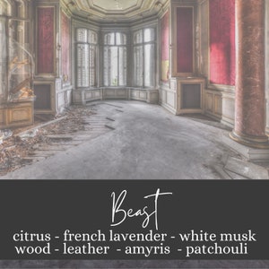 BEAST | Cytrusy, Francuska lawenda, Białe piżmo, Drewno, Skóra, Amyris, Paczula | Perfumy inspirowane Disneyem