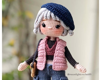 Finished product: Selina doll, amigurumi doll for sale