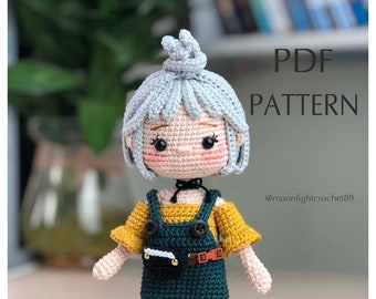 Jade Crochet Doll Pattern, Amigurumi Doll Pattern, PDF English Tutorial