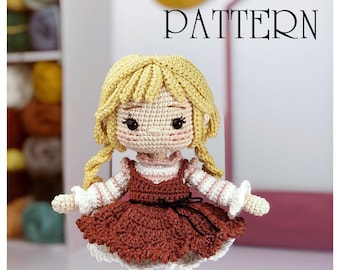 Munny Crochet Doll Pattern, Amigurumi Doll Pattern,  PDF English Tutorial