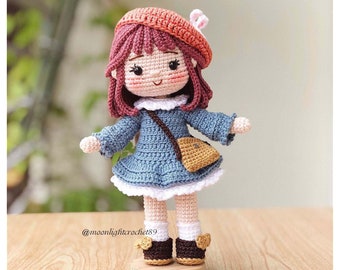 Finished product: Maris doll, amigurumi doll for sale