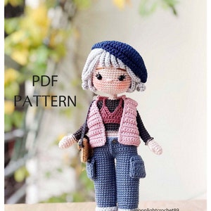 2 IN 1 - Crochet Doll Pattern, Selina Doll, Amigurumi Doll Pattern, PDF in English