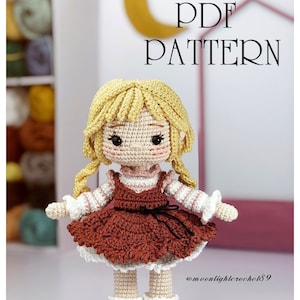 Munny Crochet Doll Pattern, Amigurumi Doll Pattern,  PDF English Tutorial