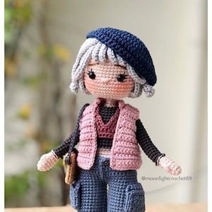 Finished product: Selina doll, amigurumi doll for sale