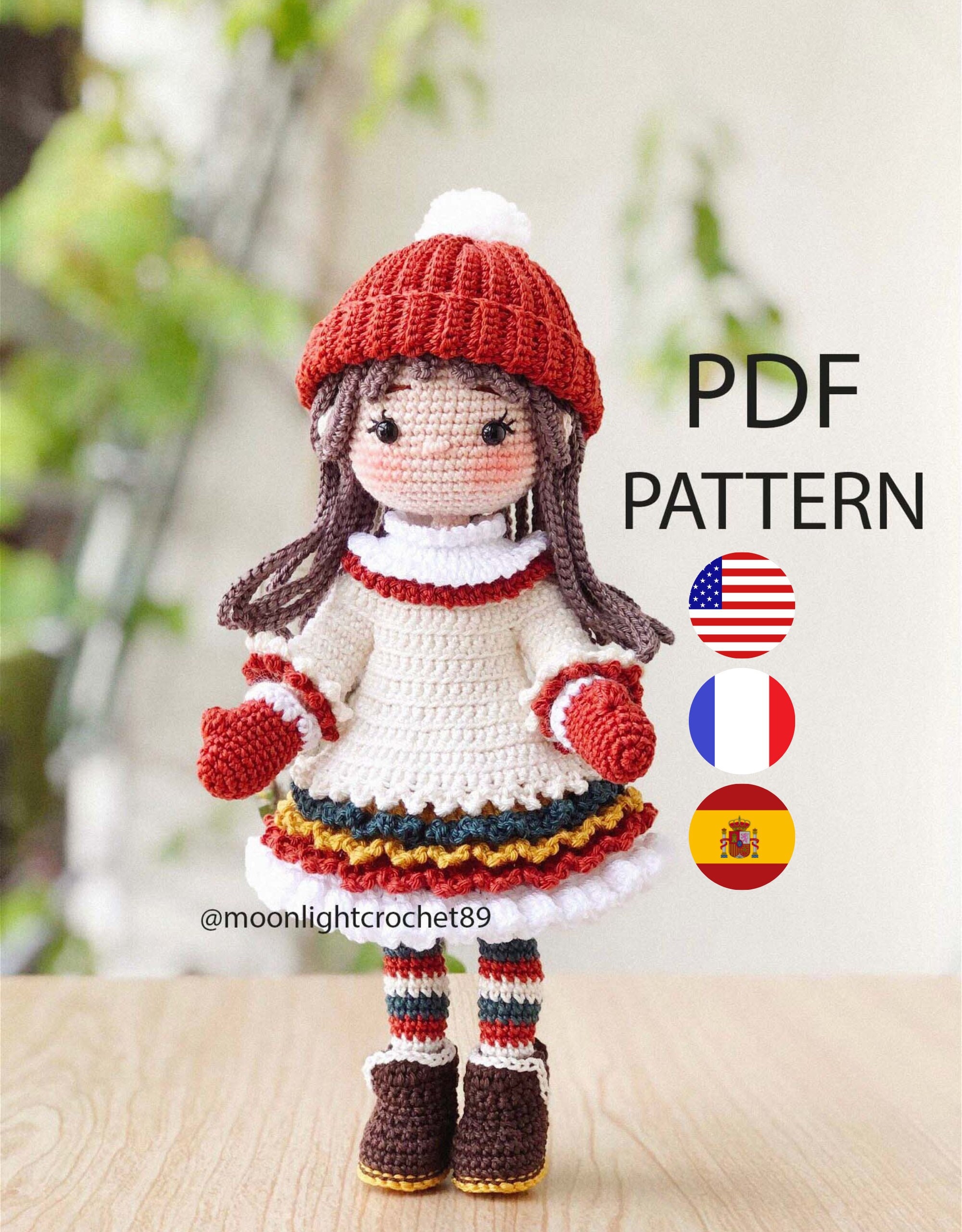 Little Girls Amigurumi Crochet Pattern (Easy Crochet Doll Patterns Book 2)  See more