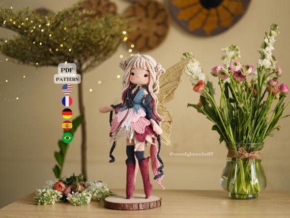 Flower Fairy Crochet Doll PDF Pattern – Floria Amigurumi Doll, 5