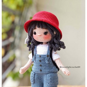 Patrón Muñeca a Ganchillo, Muñeca Zoey, Patrón Muñeca Amigurumi, PDF en Inglés imagen 4