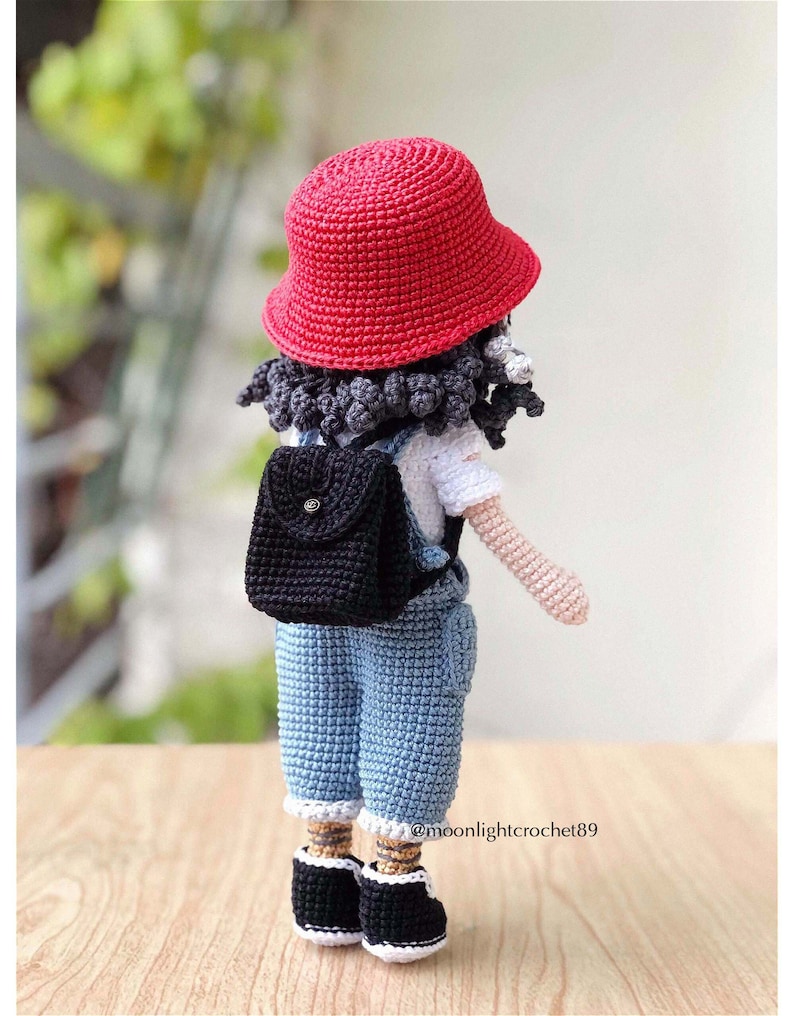 Patrón Muñeca a Ganchillo, Muñeca Zoey, Patrón Muñeca Amigurumi, PDF en Inglés imagen 3