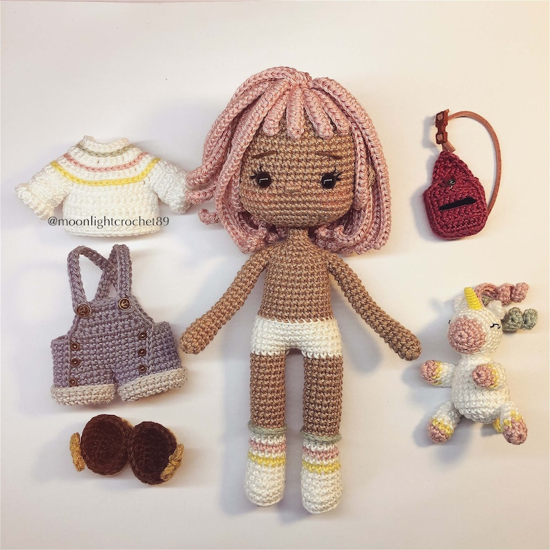 Crochet Doll Pattern Tina Doll Amigurumi Doll Pattern PDF Etsy