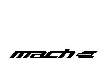 Mustang Mach E Vinyl Decal