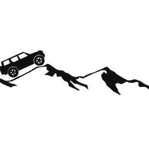 4 Door Bronco w/ Mountain Vinyl Decal