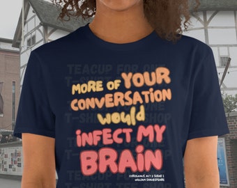 Shakespearean Insult Unisex T-Shirt | Coriolanus | William Shakespeare | Shakespeare Quote | Funny T-Shirt | Sarcastic Shirt | Drama