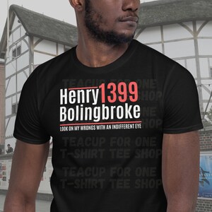 Henry Bolingbrokes val unisex-T-shirt | William Shakespeare | Richard II | Kung Henrik IV | Parodi-T-shirt | Teater | Historia