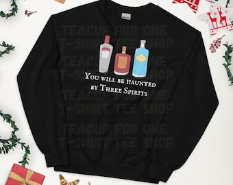 A Christmas Carol Inspired Unisex Sweater | Ugly Christmas Sweater | Parody | Office Christmas Party | Three Spirits | Scrooge