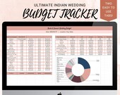 Indian Wedding Budget Tracker: Google Sheet & Excel (Digital Download)
