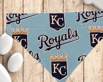 KC Royals - Over the Collar Doggie Bandana - Double Sided