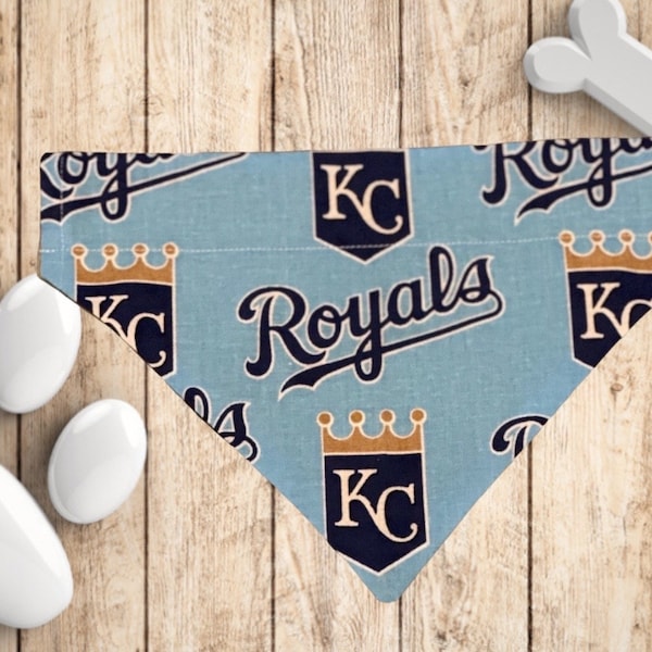 KC Royals - Over the Collar Doggie Bandana - Double Sided