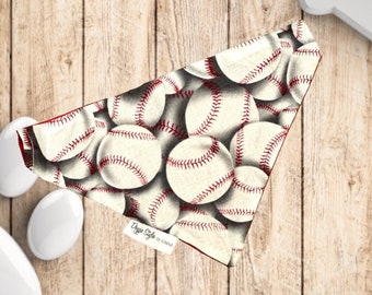 Take me out to the Ballgame - Over the Collar Doggie Bandana - Double Sided