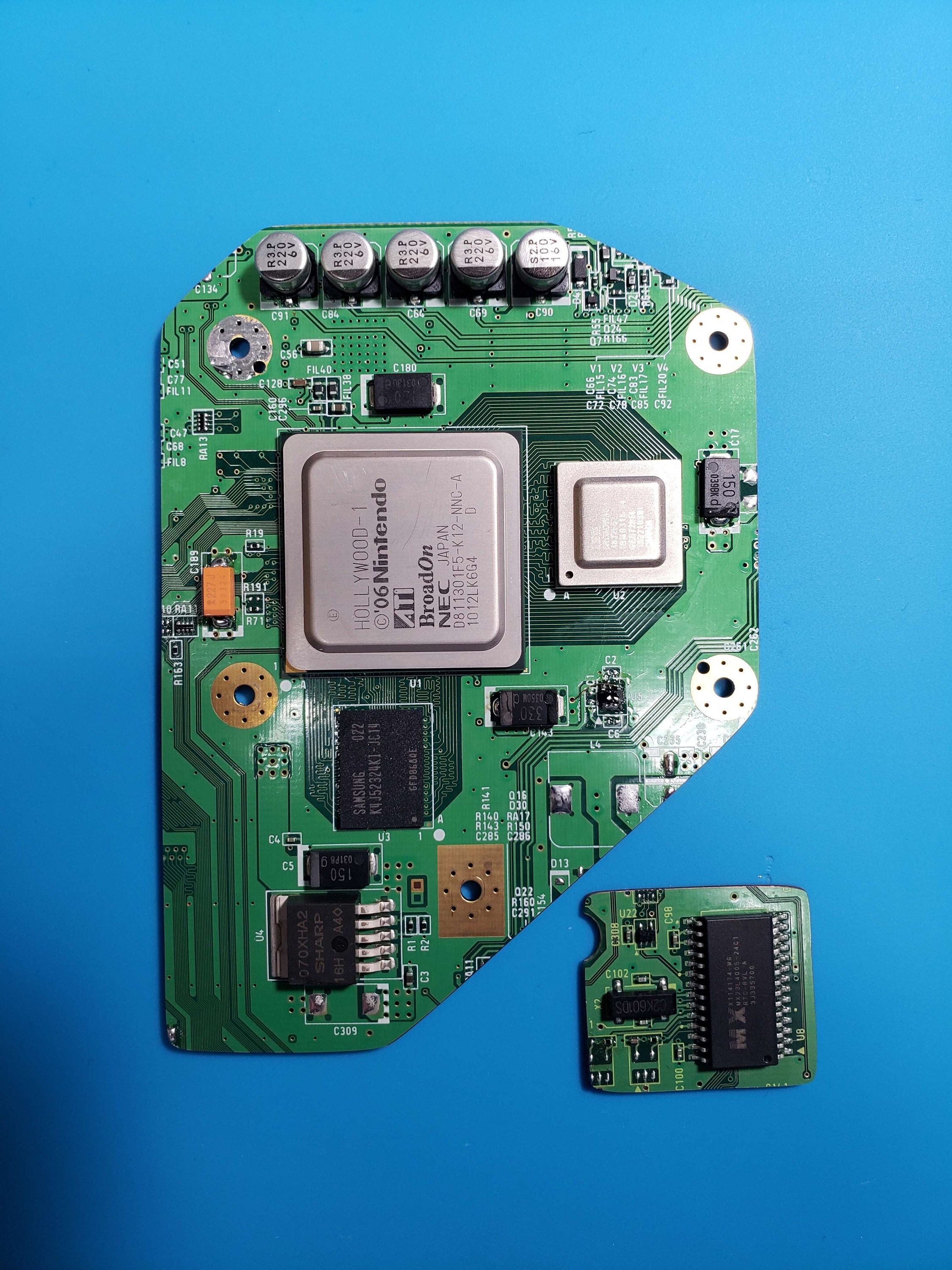 Trimmed Nintendo Wii Motherboard for Wii Portables OMGWTF Etsy