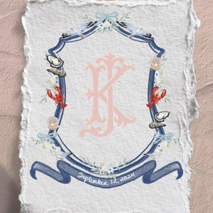 Custom Wedding Emblem | Salty Coast
