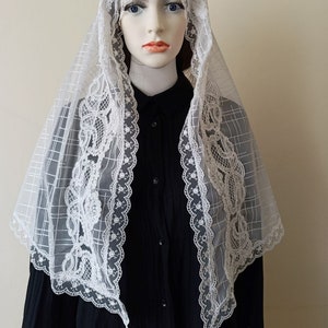 Mantilla Veil, Veil, Lace Veil, Chapel Veil, Latin Mass Veils, Church Veil, Orthodox Veil, Bridal Veil, Catholic Veil, Veils, Mom Gift