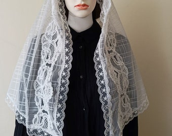 Mantilla Veil, Veil, Lace Veil, Chapel Veil, Latin Mass Veils, Church Veil, Orthodox Veil, Bridal Veil, Catholic Veil, Veils, Mom Gift