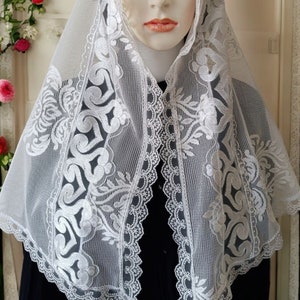 Discover Elegant Church Veils for Worship and Prayer | Modest, Sacred Veils for All Denominations |Catholic Mantilla for Prayer and Worship
