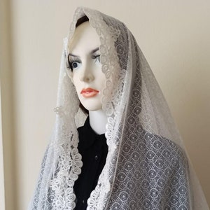 Mantilla Veil, Veil, Lace Veil, Chapel Veil, Latin Mass Veils, Church Veil, Orthodox Veil, Bridal Veil, Catholic Veil, Veils, Mom Gift