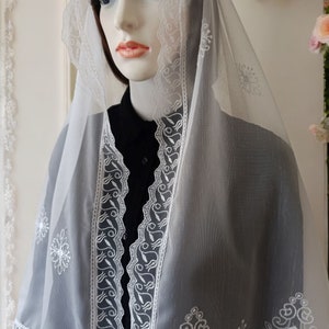 Mantilla Veil, Veil, Lace Veil, Chapel Veil, Latin Mass Veils, Church Veil, Orthodox Veil, Bridal Veil, Catholic Veil, Veils, Mom Gift