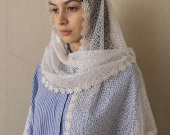 67) Mantilla Veil, Veil, Lace Veil, Chapel Veil, Latin Mass Veils, Church Veil, Orthodox Veil, Bridal Veil, Catholic Veil, Veils, Mom Gift